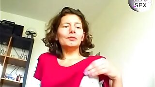 German Mature Plays With Her Pussy