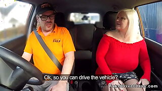 Huge tits grannie bangs driving professor