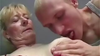 Hairy Granny Fucks For Youthful Spunk